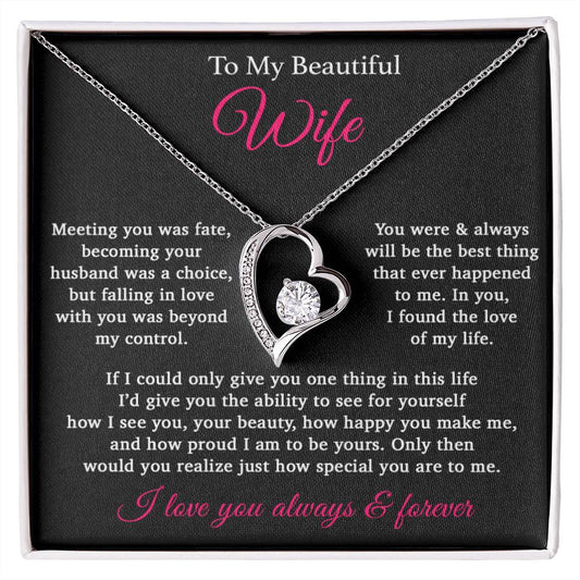 To My Wife Necklace Anniversary Gift For Wife, Birthday Gift For Wife, Gift For Wife, Necklace For Wife, Gift For Wife Birthday