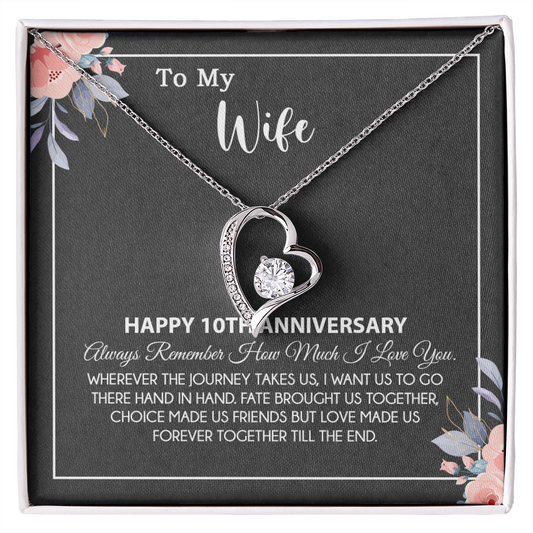 10th Anniversary Gift For Wife Necklace, 10 Year Anniversary, 10th Wedding Gift _28_8
