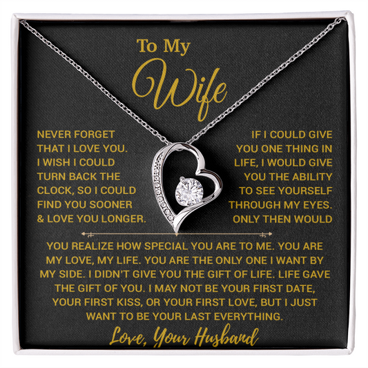 To My Wife Necklace, Vanlentines Gifts For Women, Anniversary Gift For Wife 14_2_Gold
