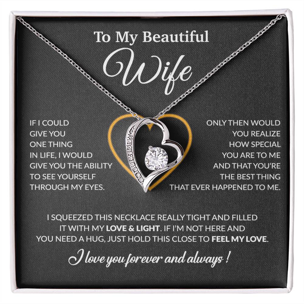 To My Wife Necklace, Christmas Gifts For Women, Anniversary Gift For Wife 22_12_Black