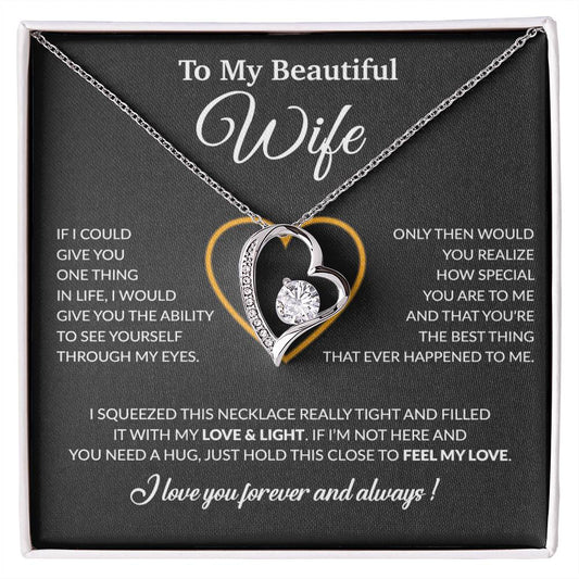 To My Wife Necklace, Christmas Gifts For Women, Anniversary Gift For Wife 22_12_Black