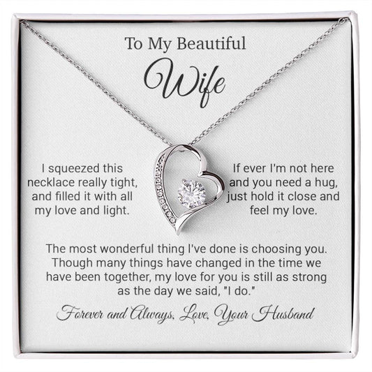 To My Wife Necklace, Gift For Wife, Valentine Day Gift, Birthday Gift