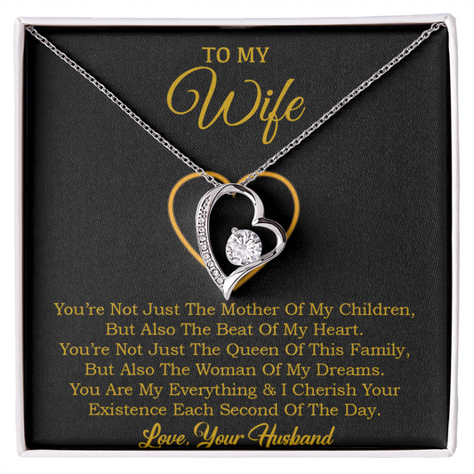 To My Wife Necklace, Gift For Wife, Anniversary Gift For Wife, Necklace For Wife 30_1_Gold