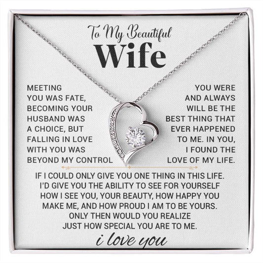 To My Wife Necklace, Anniversary Gift For Wife, Wife Birthday, Gift For Wife 555