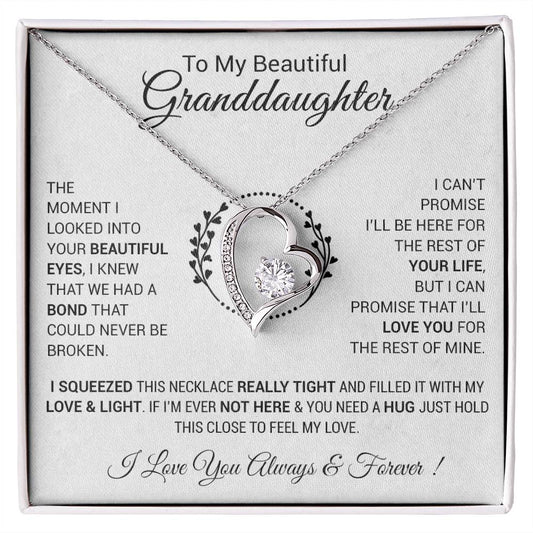 To My Granddaughter Necklace, Granddaughter Gift from Grandpa, Christmas Gift 4_12