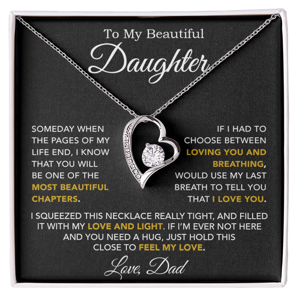 To My Daughter Necklace, Daughter Father Necklace, Daughter Gift From Dad 3_10