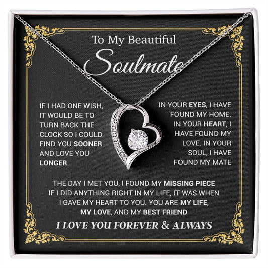 To My Soulmate Necklace, Gift for Wife, Girlfriend, Anniversary Gift 23_11