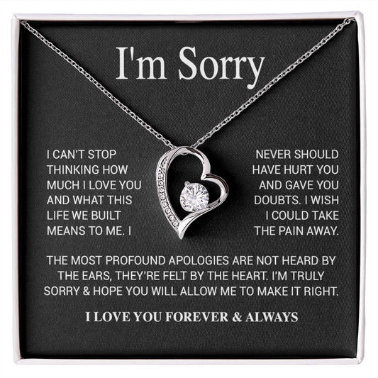 I'm Sorry Necklace Gifts, Apology Gifts For Her, Forgiveness Gift, Wife Gift 28_11