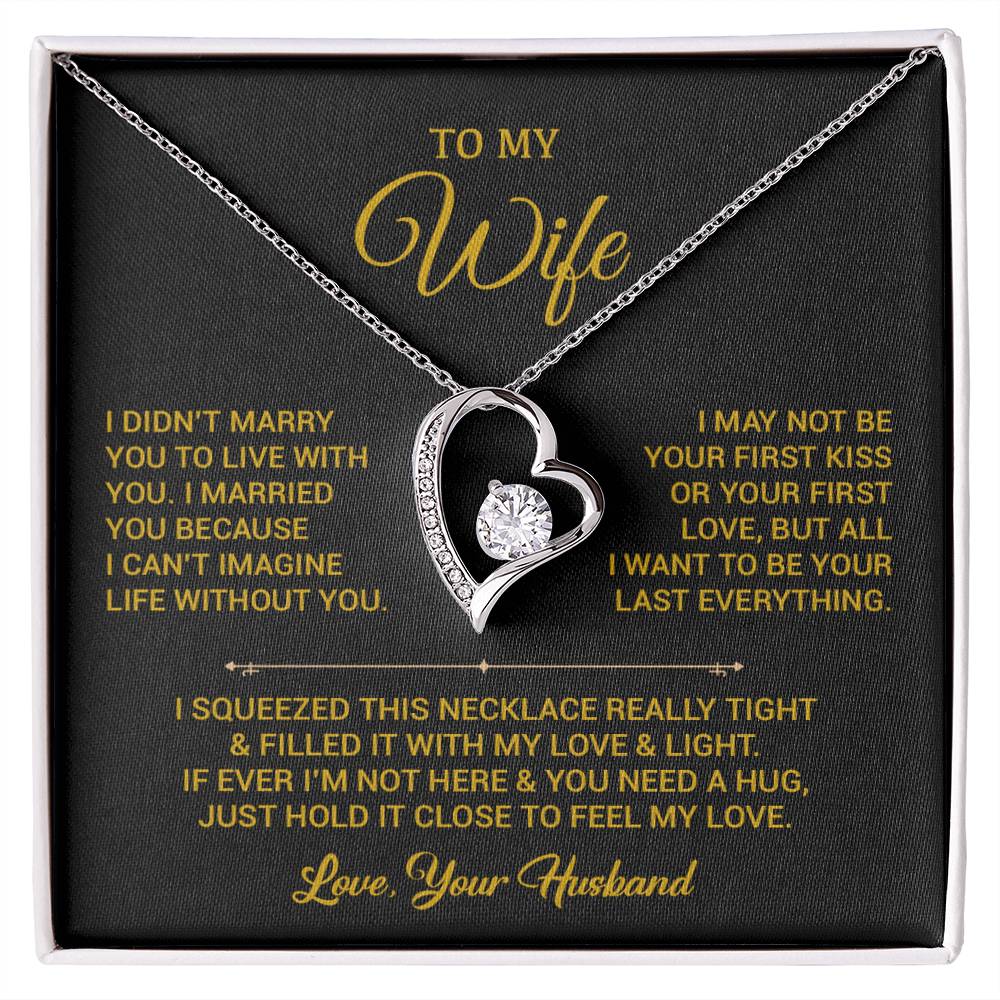 To My Wife Necklace, Gift For Wife, Anniversary Gift For Wife, Christmas Gift