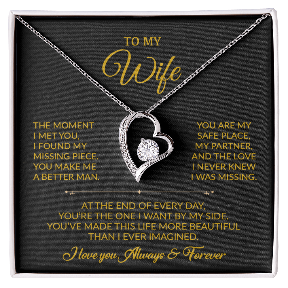 To My Wife Necklace, Gift For Wife, Anniversary Gift For Wife, Necklace For Wife