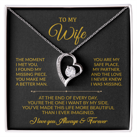 To My Wife Necklace, Gift For Wife, Anniversary Gift For Wife, Necklace For Wife