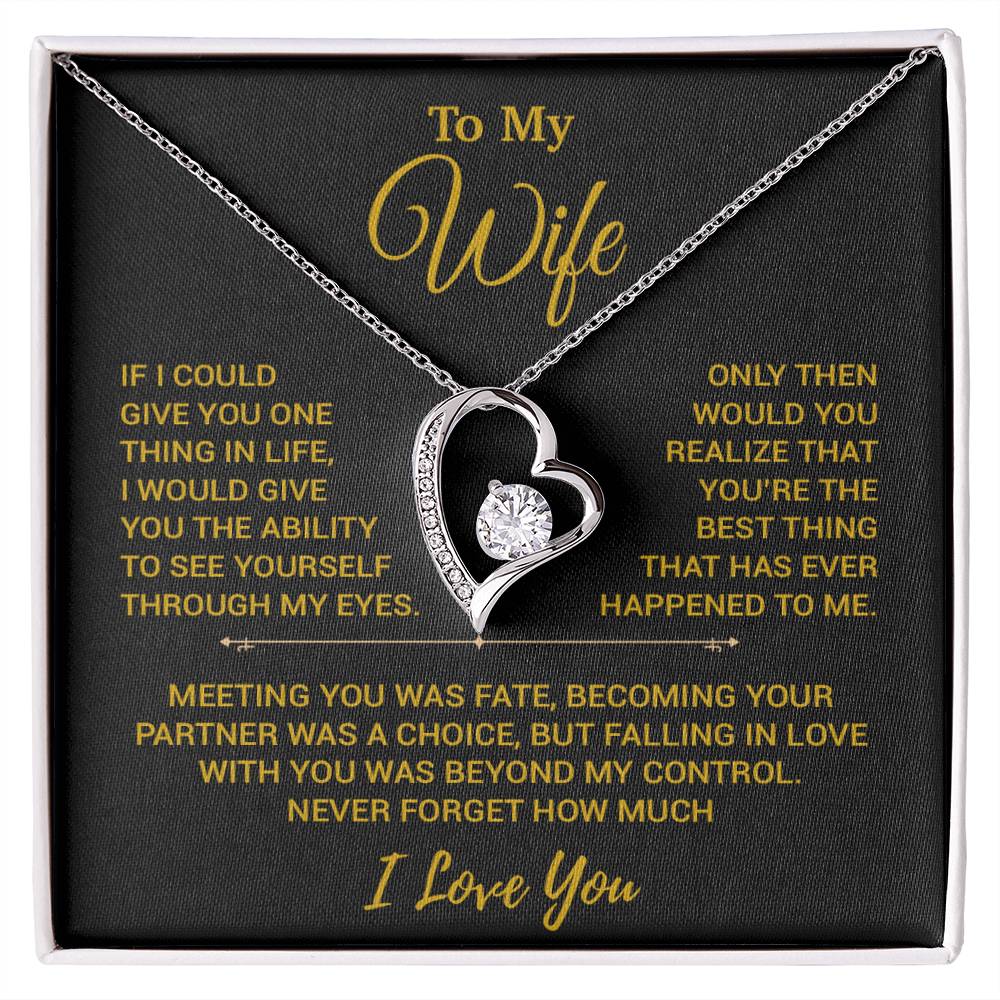 To My Wife Necklace, Christmas Gifts For Women, Anniversary Gift For Wife 19_10_Gold