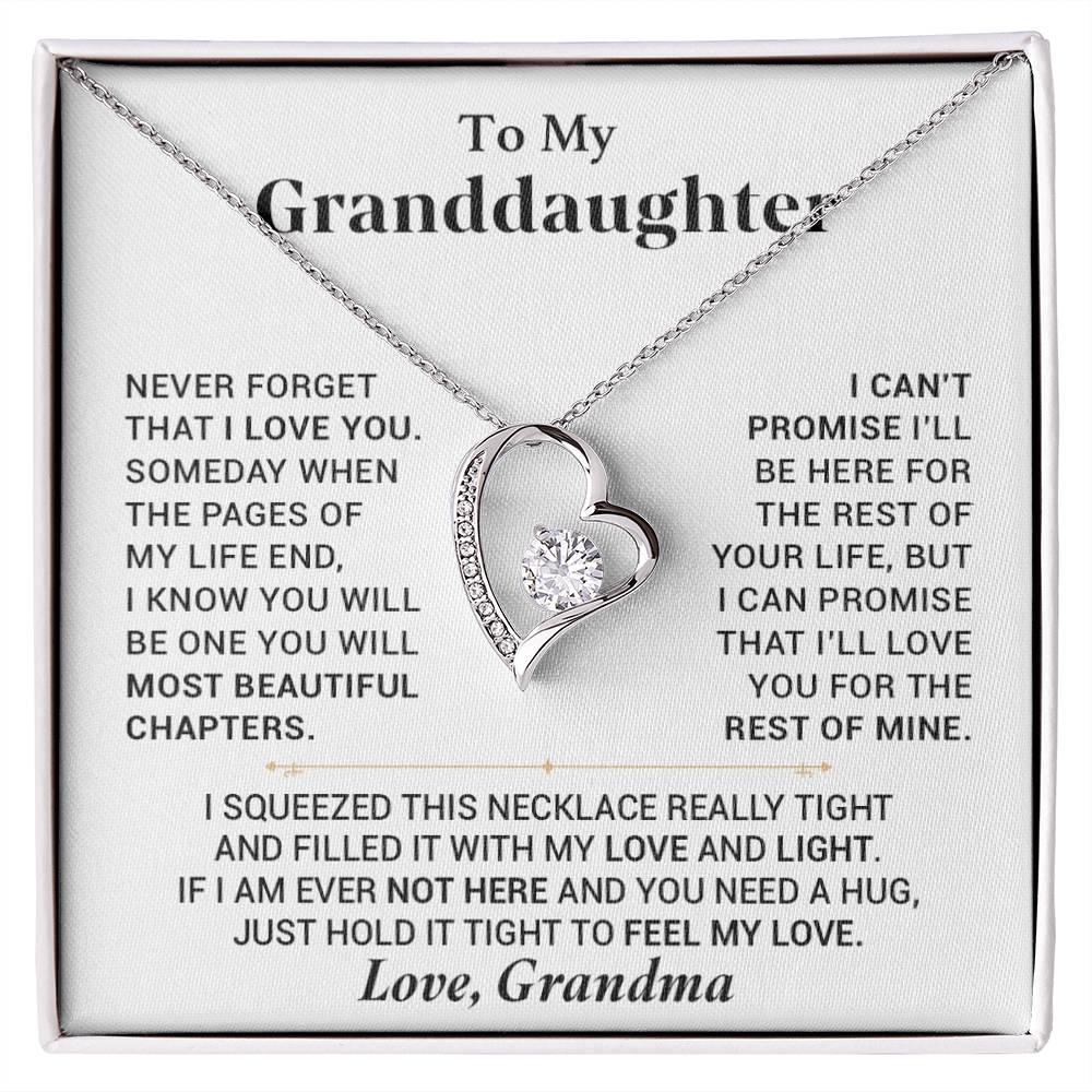 To My Granddaughter Necklace, Granddaughter Gift from Grandma, Gift from Grandpa 28_7