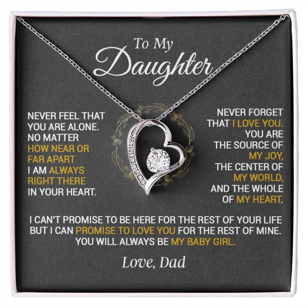 To My Daughter Necklace, Gift for Daughter from Dad, Daughter Father Necklace 23_1