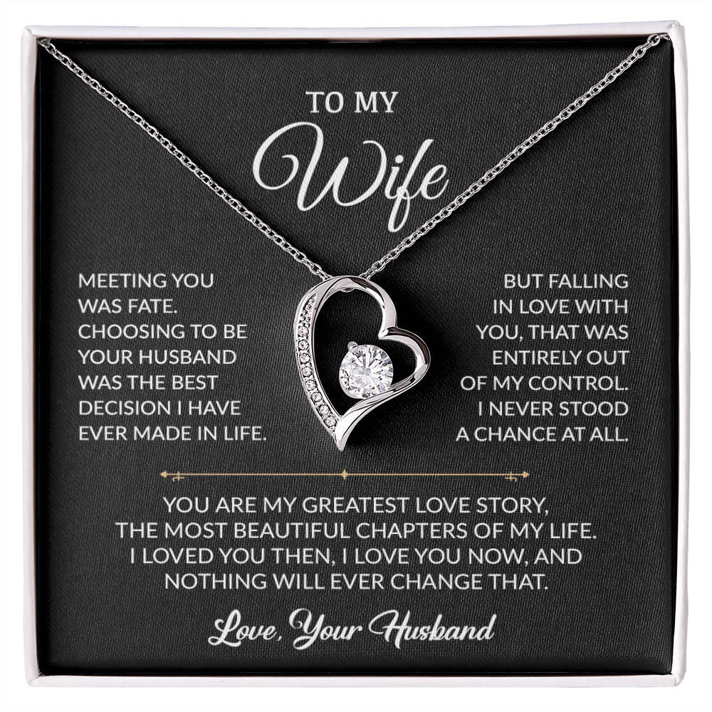 To My Wife Necklace, Gift For Wife, Anniversary Gift For Wife, Christmas Gift