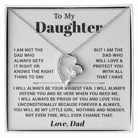 To My Daughter Necklace, Gift for Daughter from Dad, Father Daughter Necklace 4_10