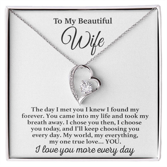 To My Wife Necklace, Gift From Husband, Anniversary Jewelry Gifts Wife 22_3