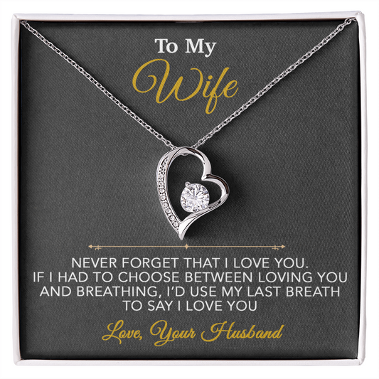 To My Wife Necklace, Wife Gift from Husband, Wife Birthday Gift, Christmas Gift 7_1