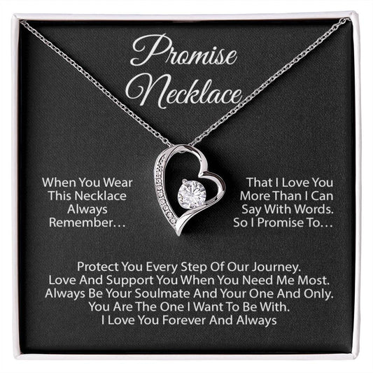 Promise Necklace For Soulmate, Valentine Gift, Birthday Gift, Anniversary Gift
