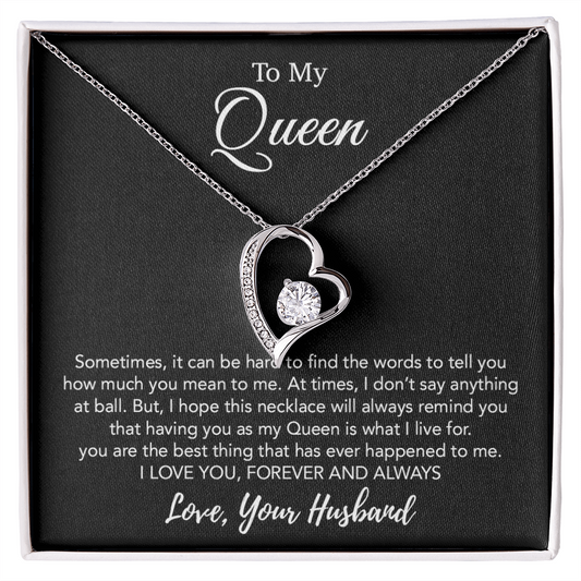 To My Queen Necklace, Anniversary Gift For Wife, Girlfriend Necklace, Birthday Gift For Wife 21_1
