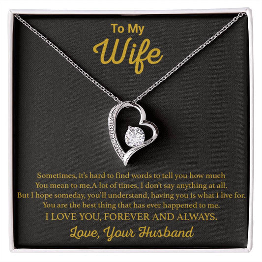 To My Wife Necklace, Gift For Wife, Anniversary Gift For Wife, Necklace For Wife 9_11
