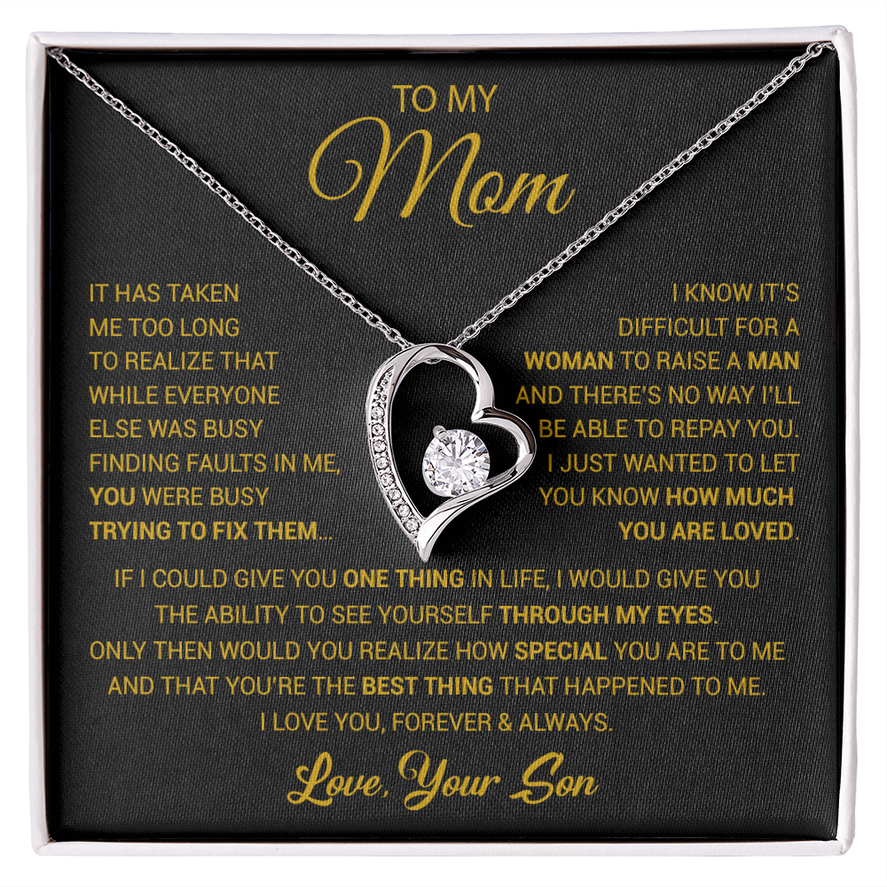 To My Mom Necklace, Mama, Gift From Son For Birthday, Mother 's Day Gift 26_2_Gold
