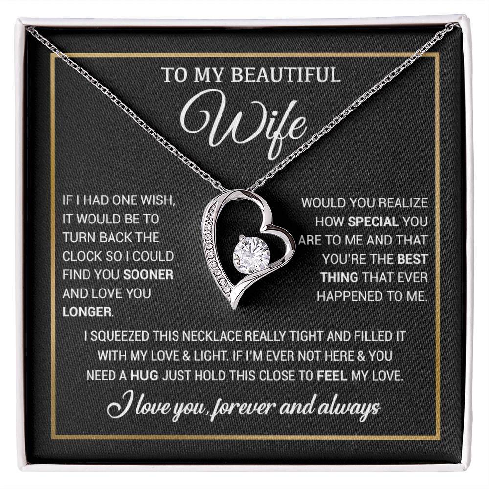 To My Wife Necklace, Christmas Gifts For Women, Anniversary Gift For Wife 19_11_Black