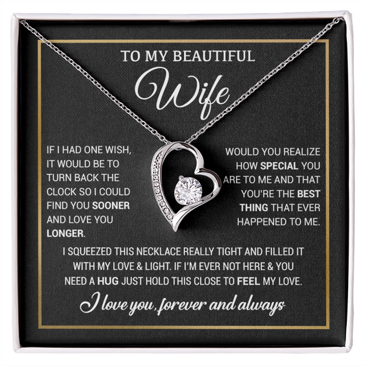 To My Wife Necklace, Christmas Gifts For Women, Anniversary Gift For Wife 19_11_Black