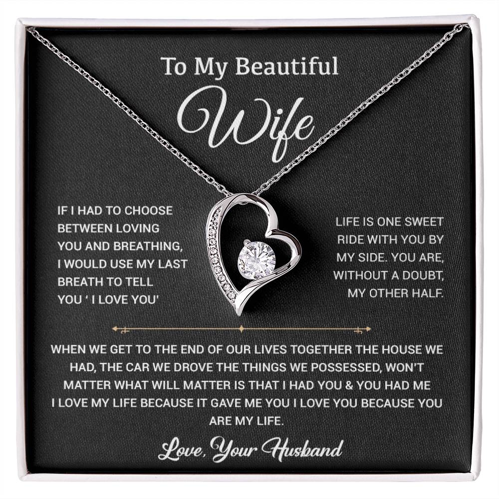 To My Wife Necklace, Gift For Wife, Anniversary Gift For Wife, Christmas Gift