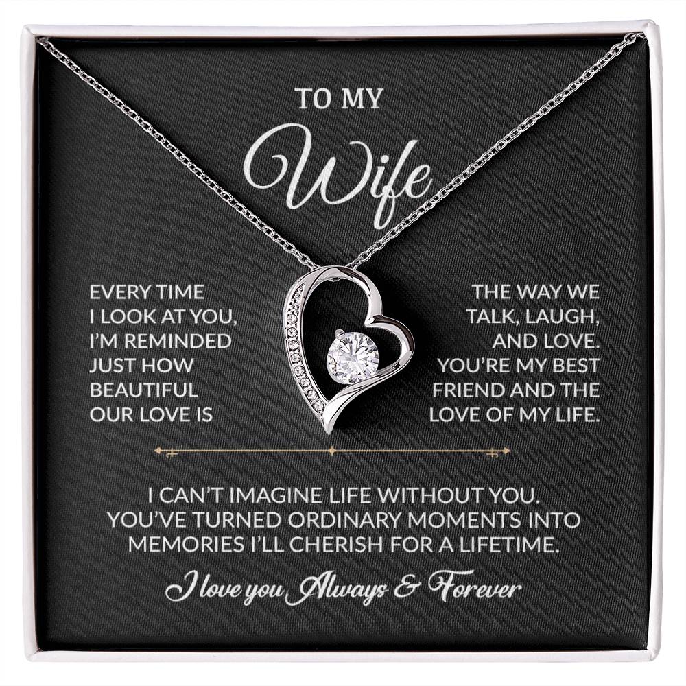 To My Wife Necklace, Gift For Wife, Anniversary Gift For Wife, Necklace For Wife
