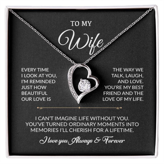 To My Wife Necklace, Gift For Wife, Anniversary Gift For Wife, Necklace For Wife