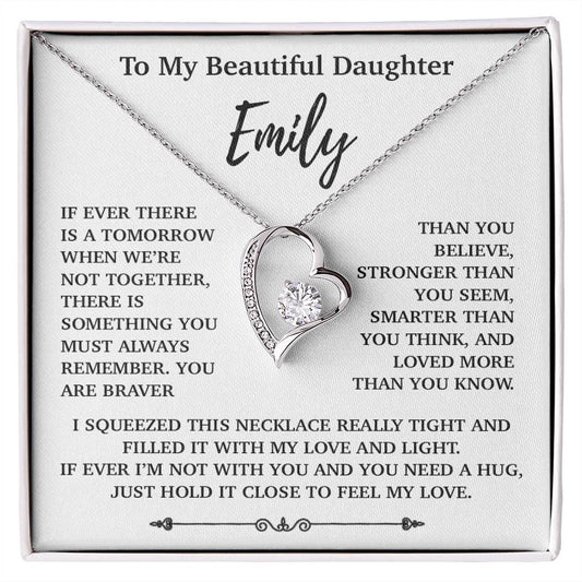 Custom To My Daughter Necklace, Mother Daughter Gifts, Daughter Necklace 23_10