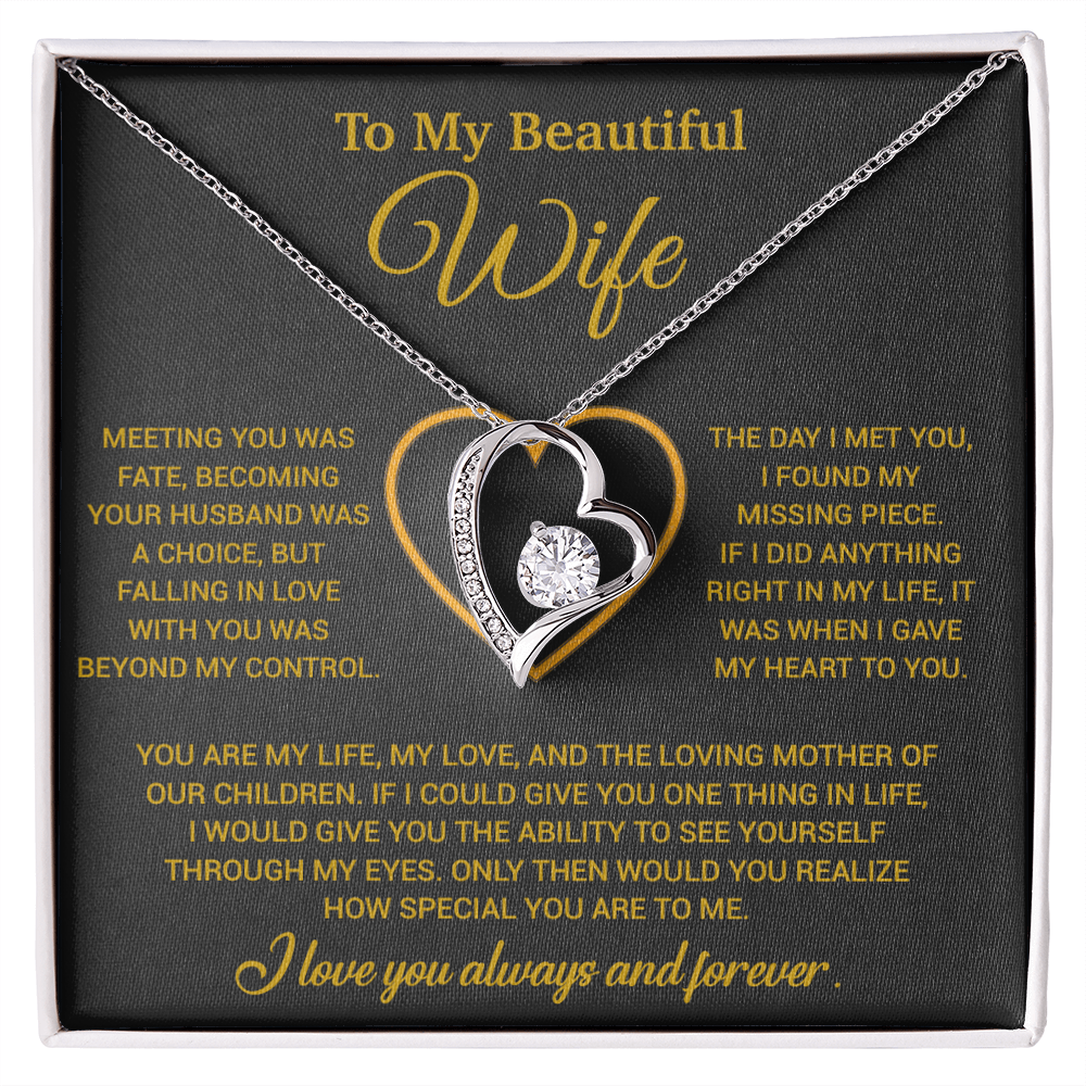 To My Wife Necklace, Christmas Gifts For Women, Anniversary Gift For Wife 10_12_Gold