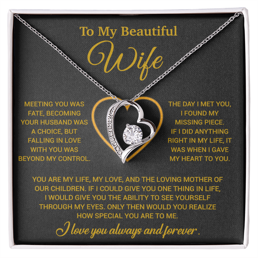 To My Wife Necklace, Christmas Gifts For Women, Anniversary Gift For Wife 10_12_Gold
