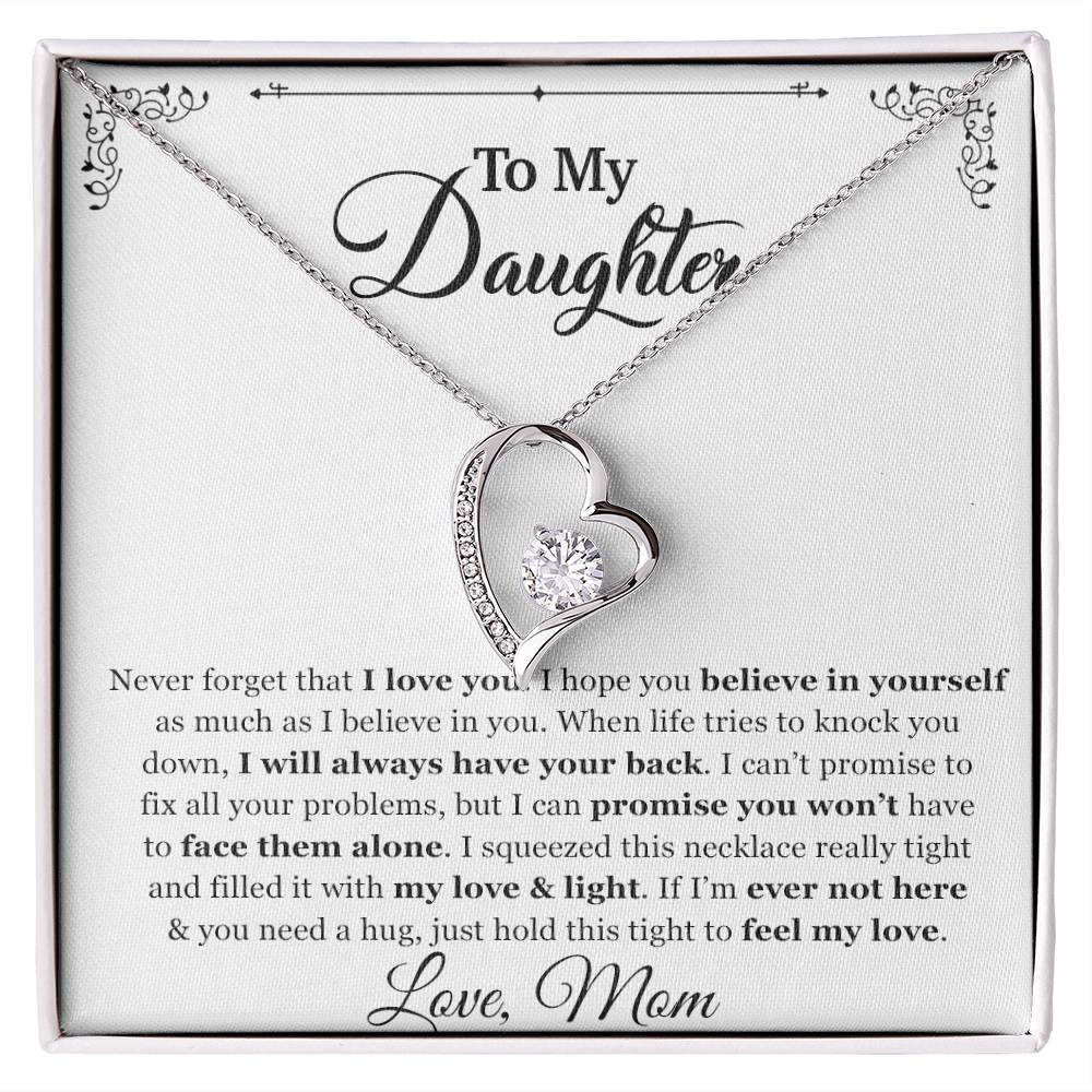 To My Daughter Necklace, Gift for Daughter from mom, Daughter Father Necklace