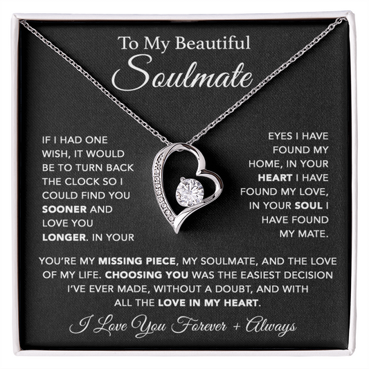 To My Soulmate Necklace, Soulmate Gift, Gift For Girlfriend, Christmas Gift 10_1