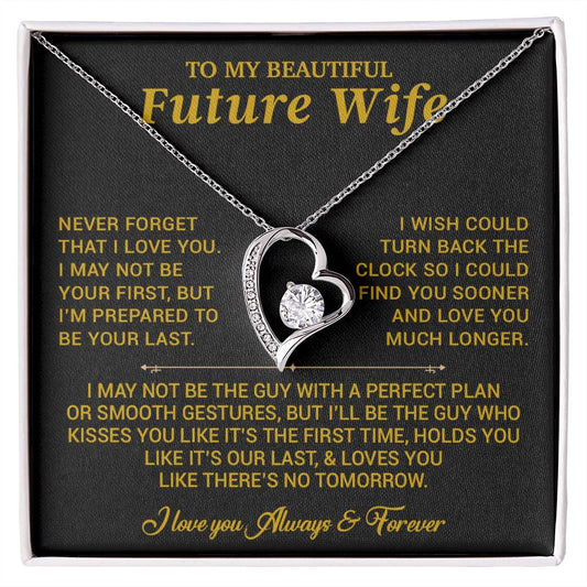 To My Beautiful Future Wife Necklace, Anniversary Birthday Christmas Gift for Her 26_6_Gold