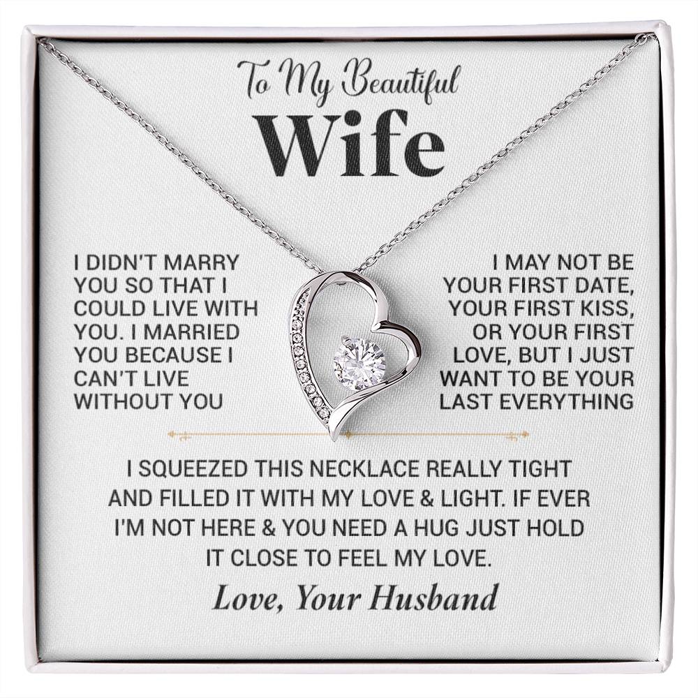 To My Wife Necklace, Christmas Gift For Wife, Christmas Gifts For Her, Wife Gift