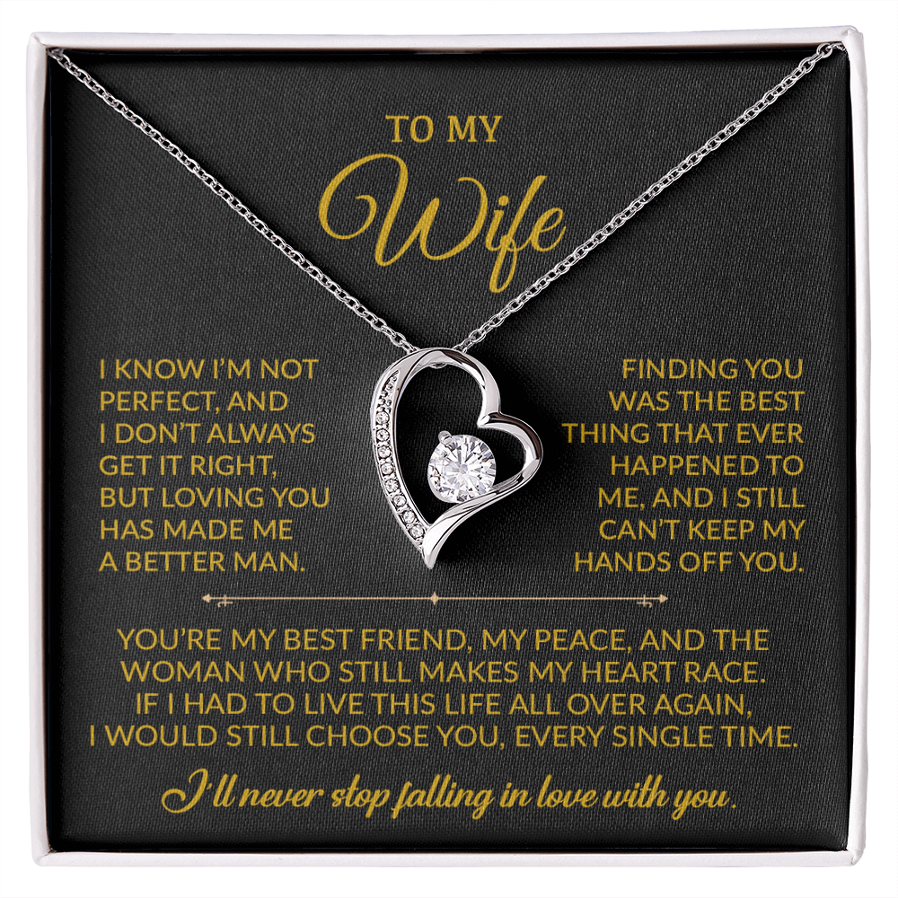 To My Wife Necklace, Gift For Wife, Anniversary Gift For Wife, Christmas Gift