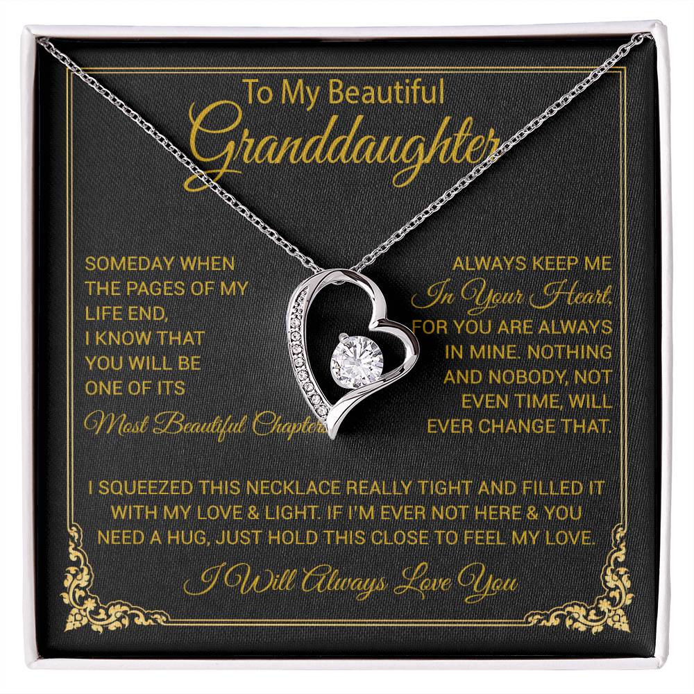 To My Granddaughter Necklace, Granddaughter Gift from Grandma, Christmas Gift 27_8