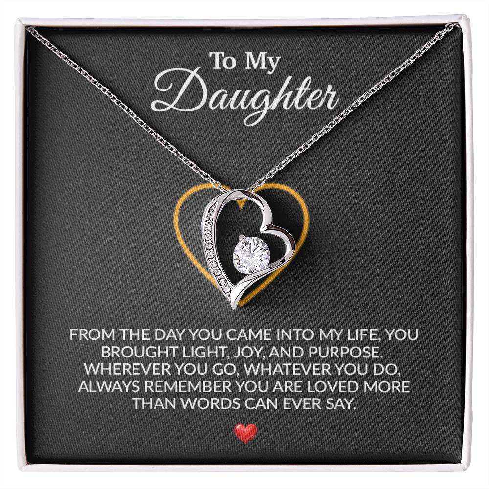 To My Daughter Necklace, Gift for Daughter from Dad, Father Daughter Necklace