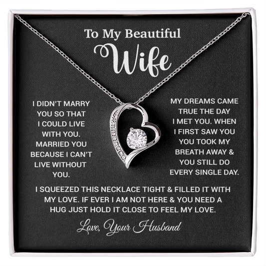 To My Wife Necklace Wife Gift from Husband, Anniversary Gift, Christmas Gift