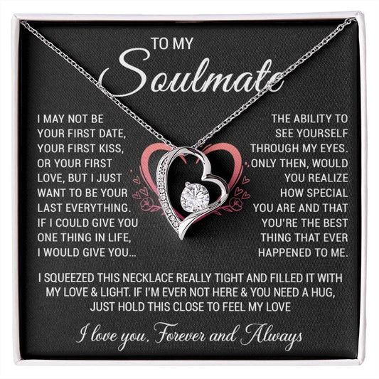 To My Soulmate Necklace, Gift for Wife, Girlfriend, Anniversary Necklace, Soulmate Gift, Christmas Gift