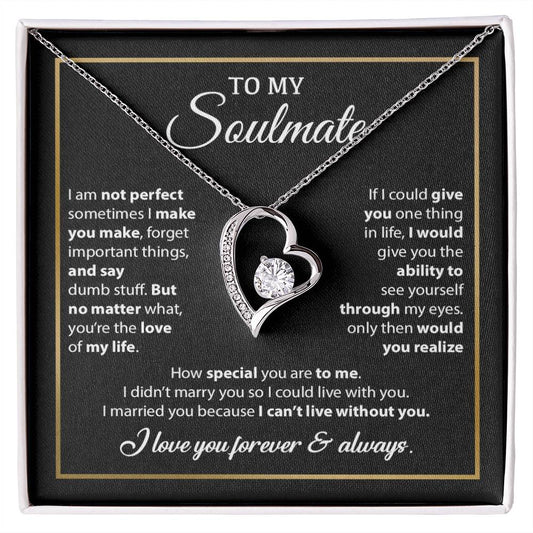 To My Soulmate Necklace, Gift For Wife From Husband, Valentines Gift For Wife 8_2_Black