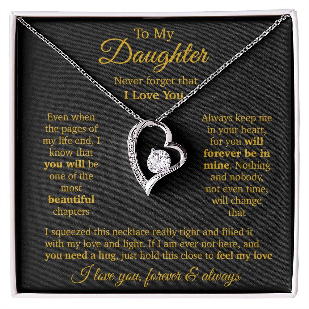 To My Daughter Necklace, Daughter Father Necklace, Daughter Gift From Dad, Mom 11_11
