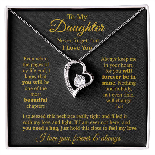 To My Daughter Necklace, Daughter Father Necklace, Daughter Gift From Dad, Mom 11_11