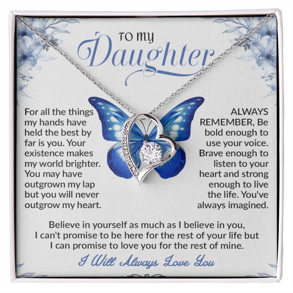 To My Daughter Necklace, Daughter Father Necklace, Daughter Gifts from Dad