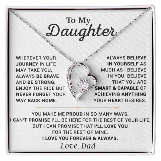 To My Daughter Necklace, Gift for Daughter from Dad, Daughter Father Necklace 12_10