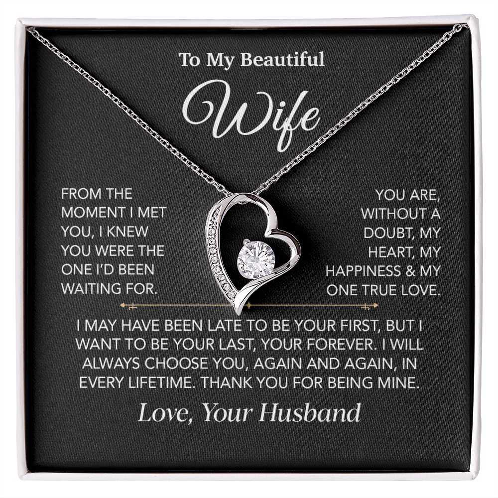 To My Wife Necklace, Christmas Gifts For Women, Anniversary Gift For Wife 27_12_Black