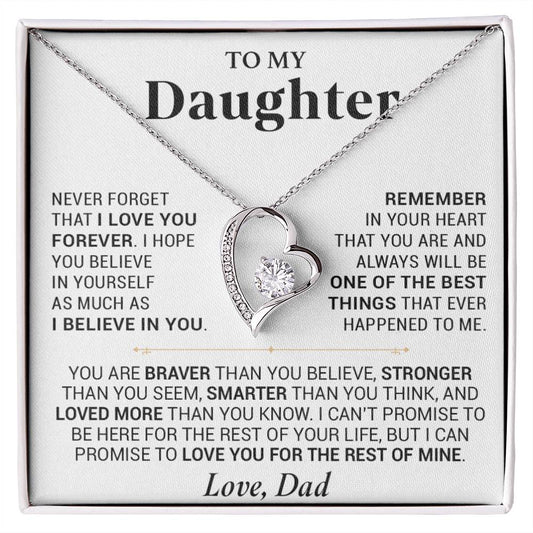 To My Daughter Necklace, Daughter Father Necklace, Daughter Gift From Dad 20_7
